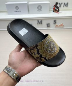 Versace slippers men's high-end brand official website 11 latest masterpiece original mold ca8hhchi0