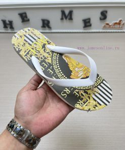 Versace New Men's Casual Slippers Series 11 Review Global Limited Edition Upper Made of Impo1h3clot1