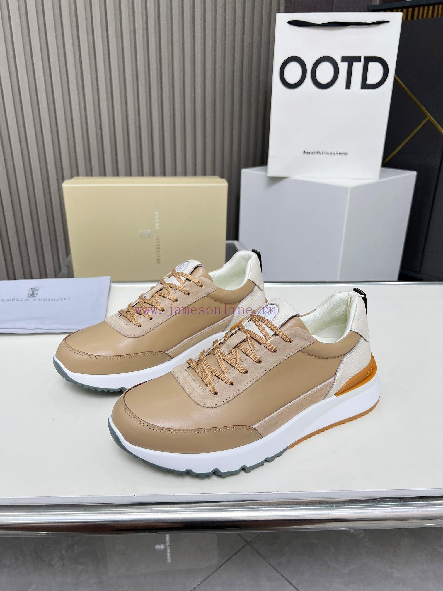 BrunelloCucinelli 🦁 Top Four Seasons Classic Casual Men's Sports Shoes Newly Revised and Upgf472k6c7 - Image 5