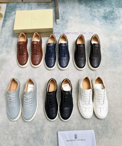 BrunelloCucinelli 🦁 Top Four Seasons Classic Lace Skateboarding Shoes Casual ShoesPrecious i7mw67l3q
