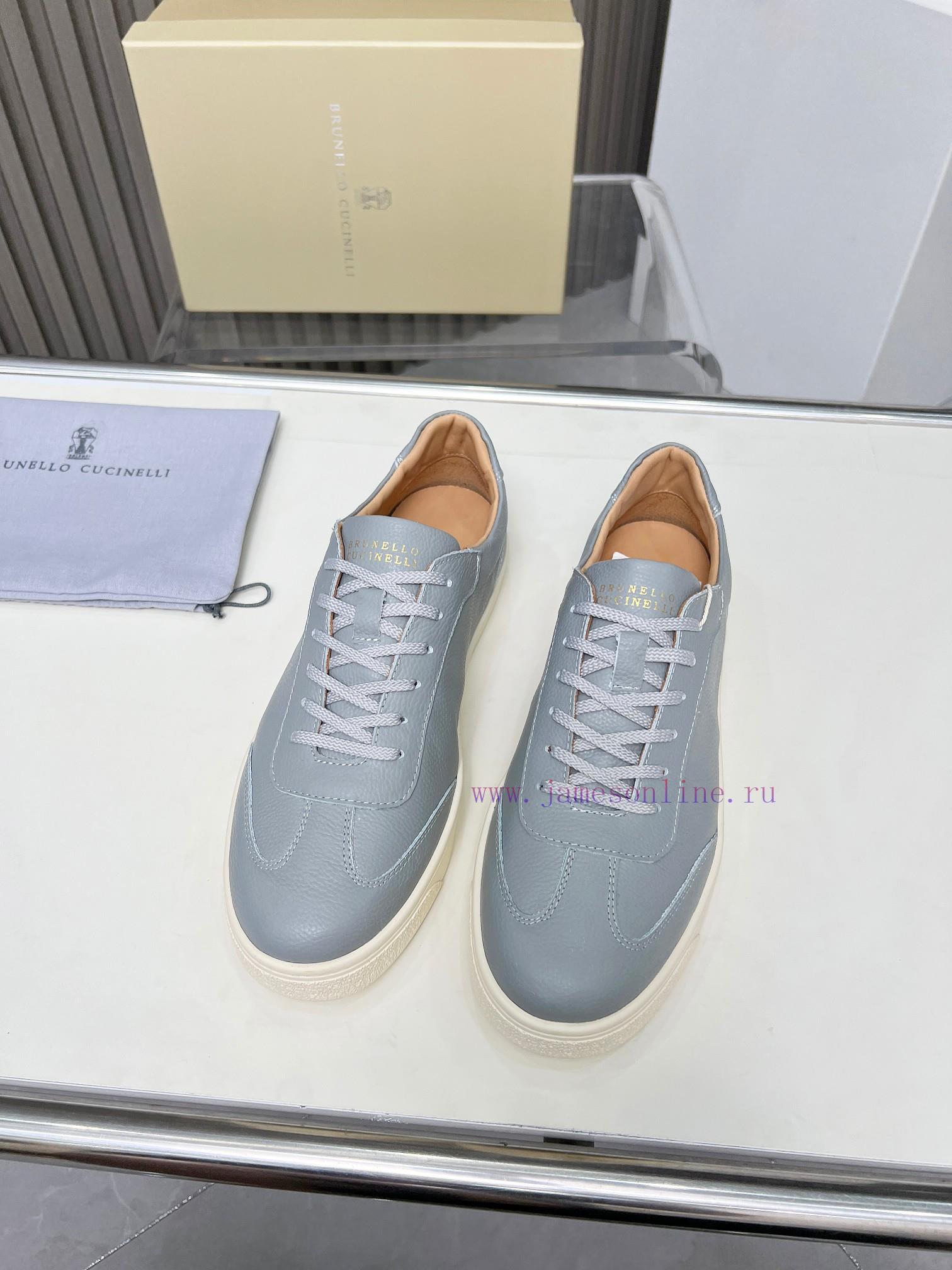 BrunelloCucinelli 🦁 Top Four Seasons Classic Lace Skateboarding Shoes Casual ShoesPrecious i4c7g0xbt - Image 2