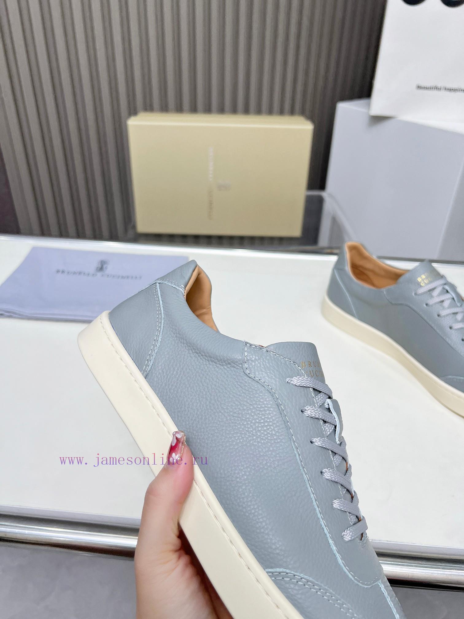 BrunelloCucinelli 🦁 Top Four Seasons Classic Lace Skateboarding Shoes Casual ShoesPrecious i4c7g0xbt - Image 8