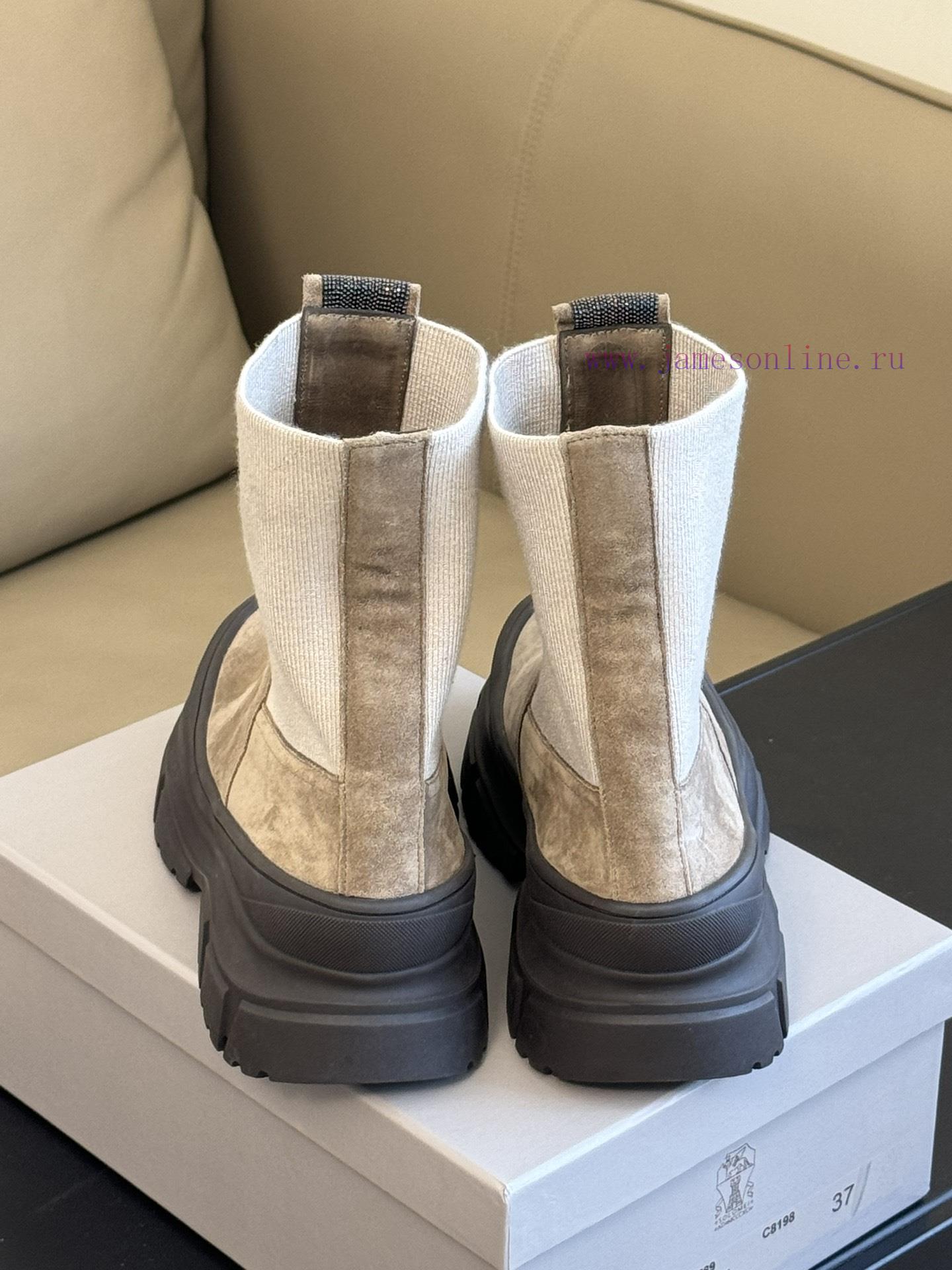 Purchasing Qualitybrunellocucinelli fw24 new arrival~BC24 Autumn/Winter Chelsea Short Boots,7begw5wq - Image 5