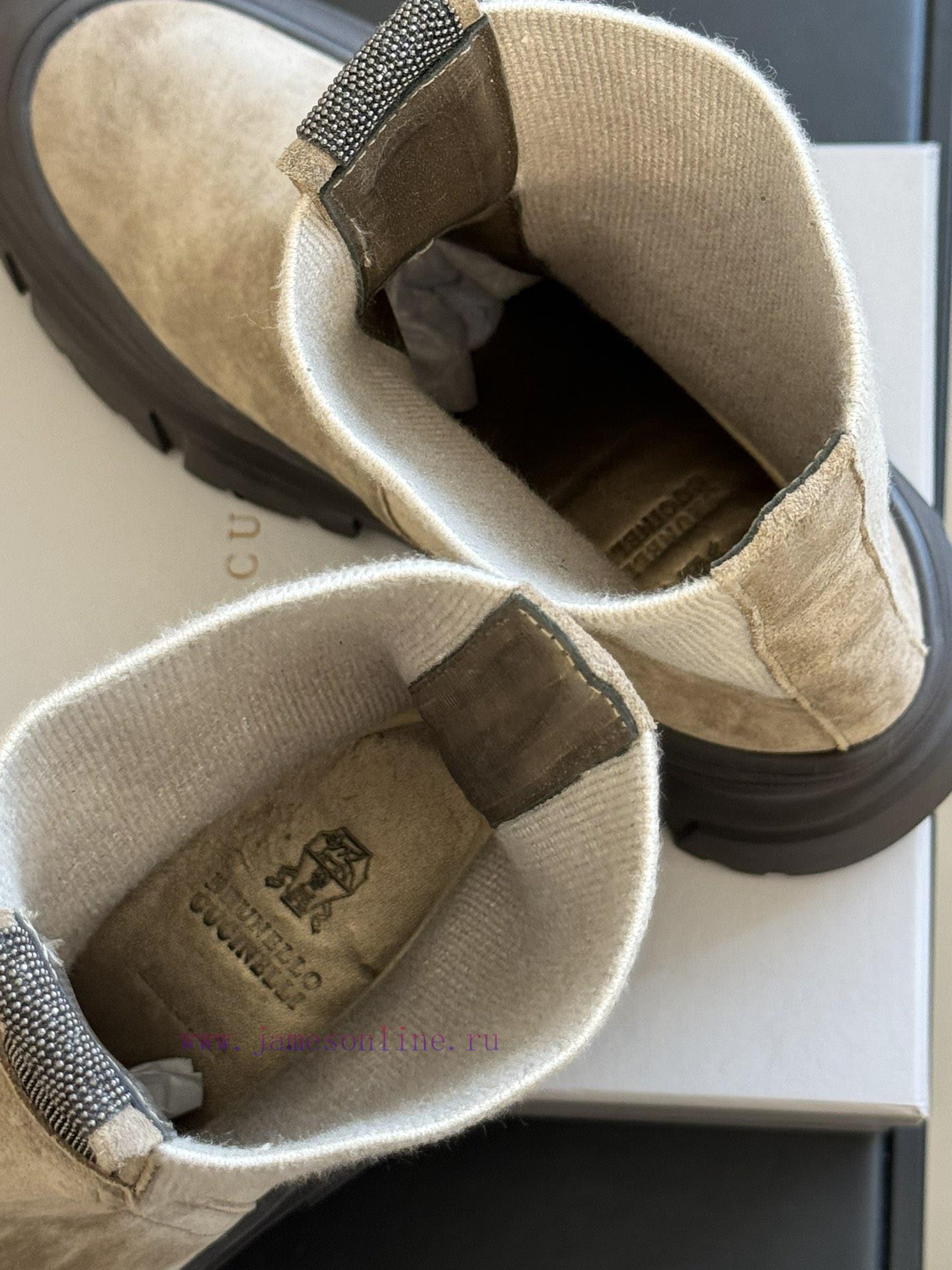 Purchasing Qualitybrunellocucinelli fw24 new arrival~BC24 Autumn/Winter Chelsea Short Boots,7begw5wq - Image 6