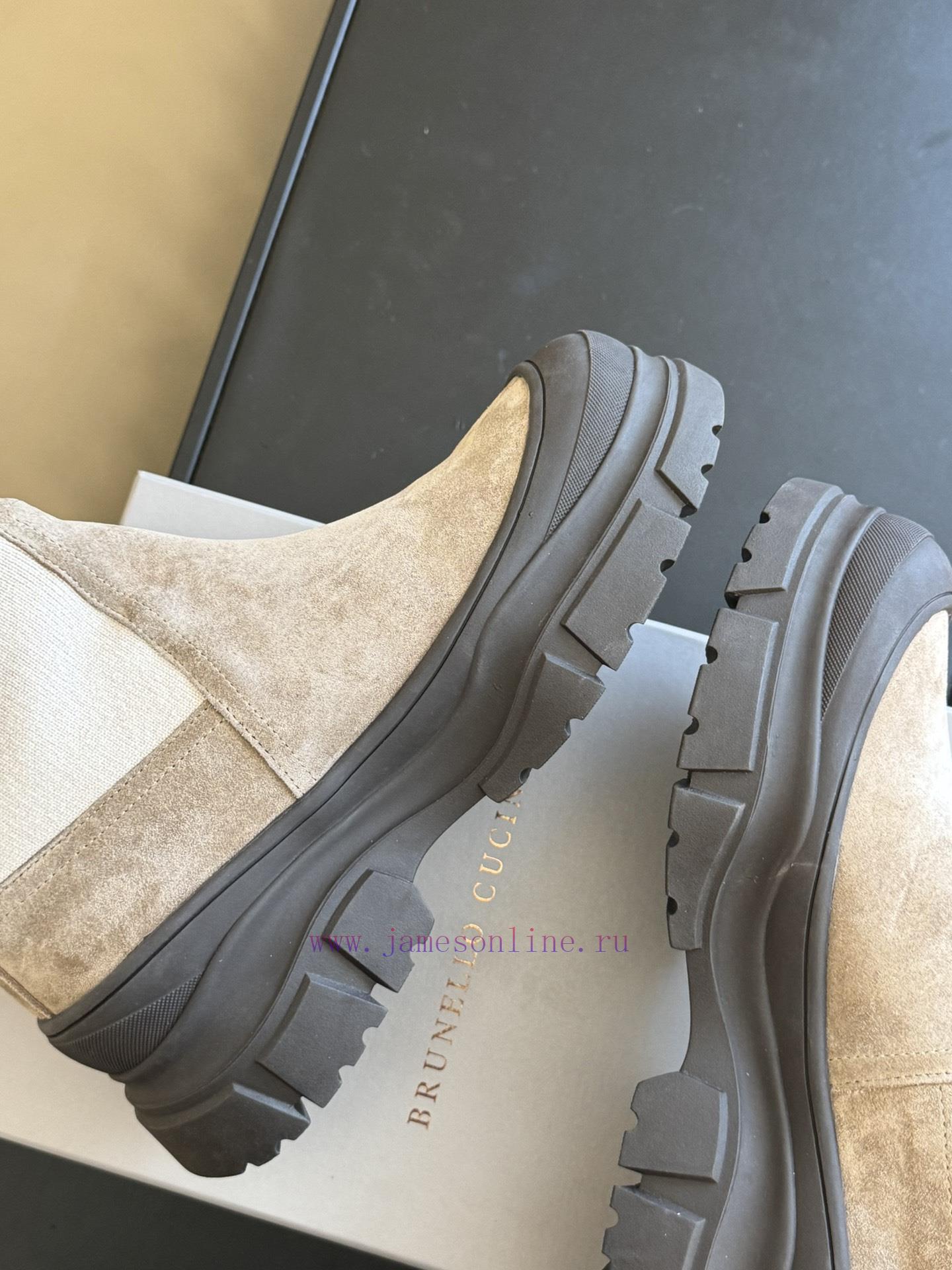 Purchasing Qualitybrunellocucinelli fw24 new arrival~BC24 Autumn/Winter Chelsea Short Boots,7begw5wq - Image 8