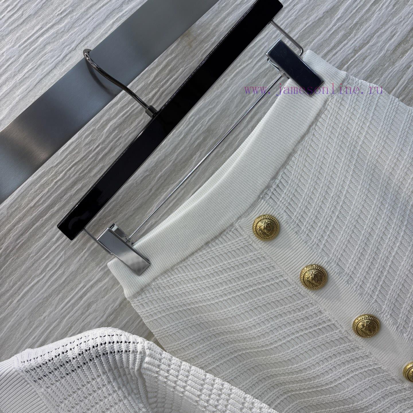 CT77523 Balman 25 Spring/Summer Slim Fit V-neck Knitted Set V-neck Short Sleeve Cardigan+Arm Hu lb0oz5e5 - Image 5