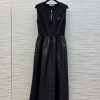 CL77529 Prada 25 Spring/Summer Triangular Sports Tank Top Splicing Dress Long Skirt A Tank Top zv6meg01
