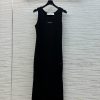 CL77571 Dior 25 Early Spring New Collection Embroidered Letter Tank Top Skirt With Round Neck A duhpdqkn