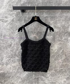 ZT61079 Chanel 25Ss Spring/Summer New Handmade Hook And Flower Knitted Tank Top | Developed By nv7beidr