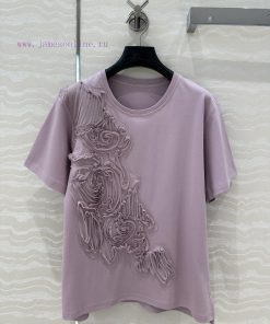 ️ High End AT77582 Long Term Design Sense Mesh Fabric Car Flower Short Sleeved T-shirt Is Made iop1rpp7