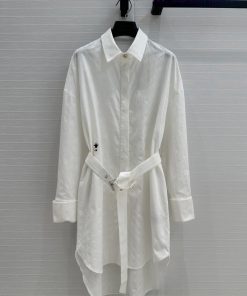 BL76257 Dior 25 Spring/Summer New Product: Tiffany's Vine Pattern Embroidered Shirt Dress With bt2nd2sv