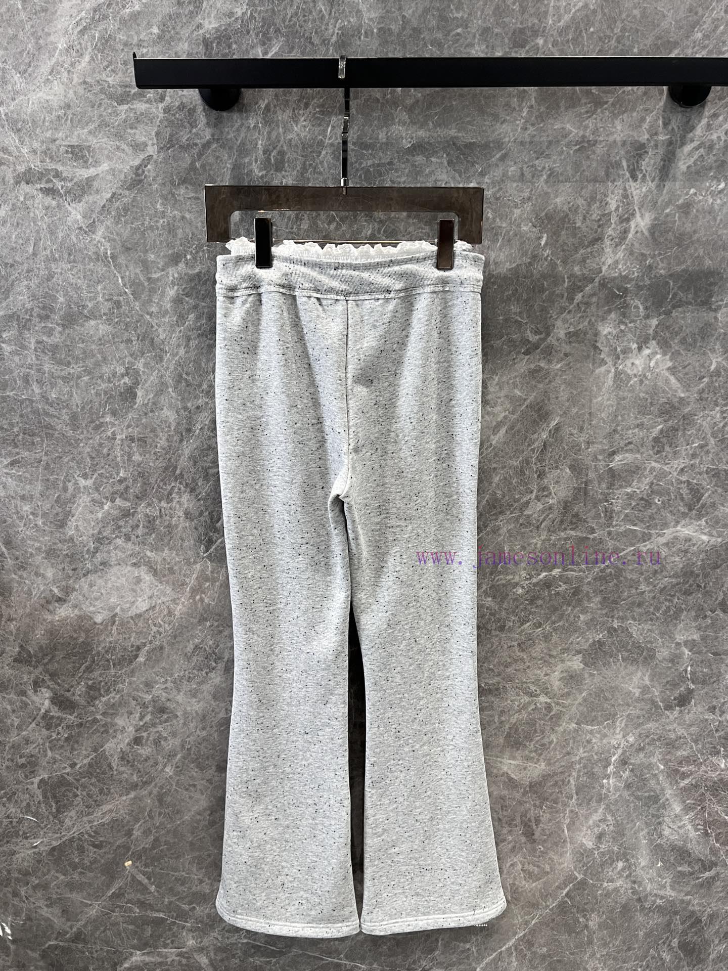 ZK60655 Alo 25ss Spring/Summer New Splice Lace Waist Design Flare Casual Pants | Popular Flare 2m2rumz9 - Image 3