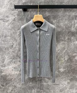 ZT60711 Miumi * 25Ss Spring/Summer New Micro Label Simple Style Slimming Knitted Cardigan | Dev gi40aft8