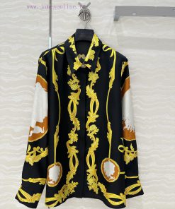 AC76725 Versace Goddess Venus 25s Spring/Summer Color Positioning Printed Silk Straight Leg Pan 5j0libok