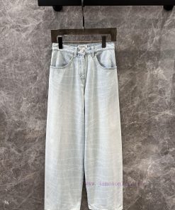 ZK60517 Chanel 25P Series Popular Pearl Print Logo Wide Leg Jeans | YB Developed And Produced F dgieu6p8