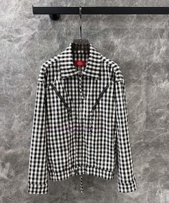 ZT60518 VivieneWestwoo * 25Ss Early Spring New Saturn Pattern Decorative Checkered Windbreaker v1kxlx71