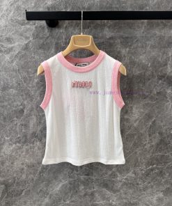 ZT60522 Miumi * 25SS Spring/Summer New Collection: Nail Bead Glitter Letter Contrast Colorless x7qngmdi