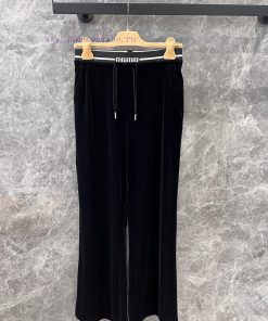 ZK60503 Mium * U 25Ss Early Spring New Letter Waist Velvet Casual Pants | Produced Custom YB Ma 5rxqivf4