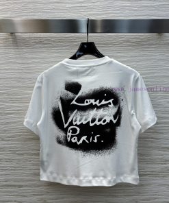CT76029 Louis Vuitton 25 Early Spring New Collection Back Logo Printed Short Sleeved T-shirt Wi r8j1swpm