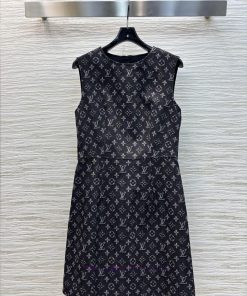 CL76030 Louis Vuitton 25 Spring/Summer New Collection Logo Jacquard Sleeveless Cowboy Straight hrr84hyu