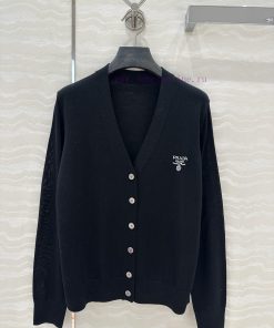️ High End AW73719 Prada Smart Dressing 25 Early Spring Ultra Fine Cotton Wool Small Cardigan 1 8lghzt1r