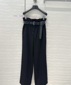 AK71702 Prada Smart And Stylish Outfit Bouquet Waist High-end Wool Shorts With Metal Buckle Bel 1fllsopc