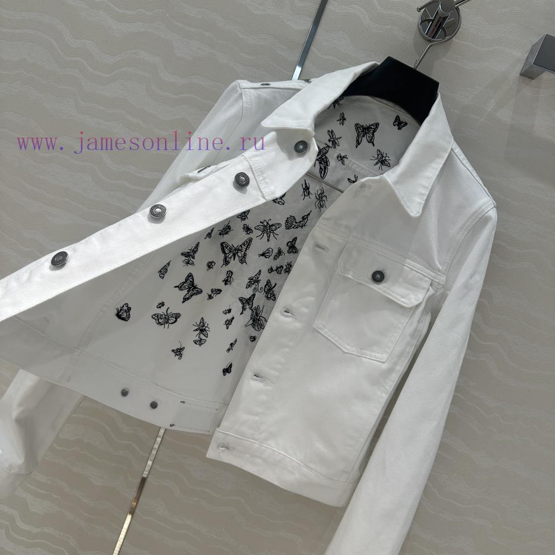 AW76070 Miss Dior Autumn/Winter New Denim Jacket Jacket With Heavy Craftsmanship Customization sis09hjo