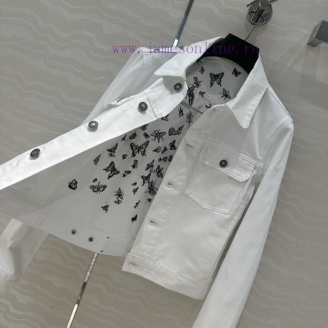 AW76070 Miss Dior Autumn/Winter New Denim Jacket Jacket With Heavy Craftsmanship Customization sis09hjo - Image 2