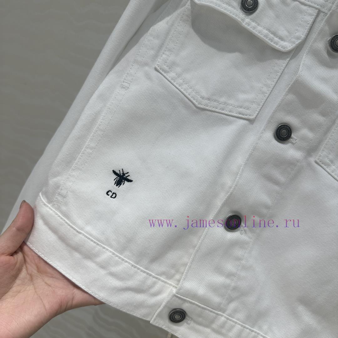 AW76070 Miss Dior Autumn/Winter New Denim Jacket Jacket With Heavy Craftsmanship Customization sis09hjo - Image 7