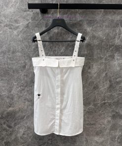 ZL60537 Dior 25Ss Spring/Summer New Black And White Cotton Strap Top Dress 丨 YB Development Pro u9iqowbn