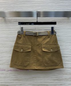 CB76086 Miu Miu 25 Spring/Summer Maillard High Waist Skirt The Hottest Maillard Style Of The Ye 92h9ndef