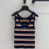 ️ High End BT76090 Pra * 25 Early Spring New Product Five Color Striped Knitted Vest Versatile hbzvqifu