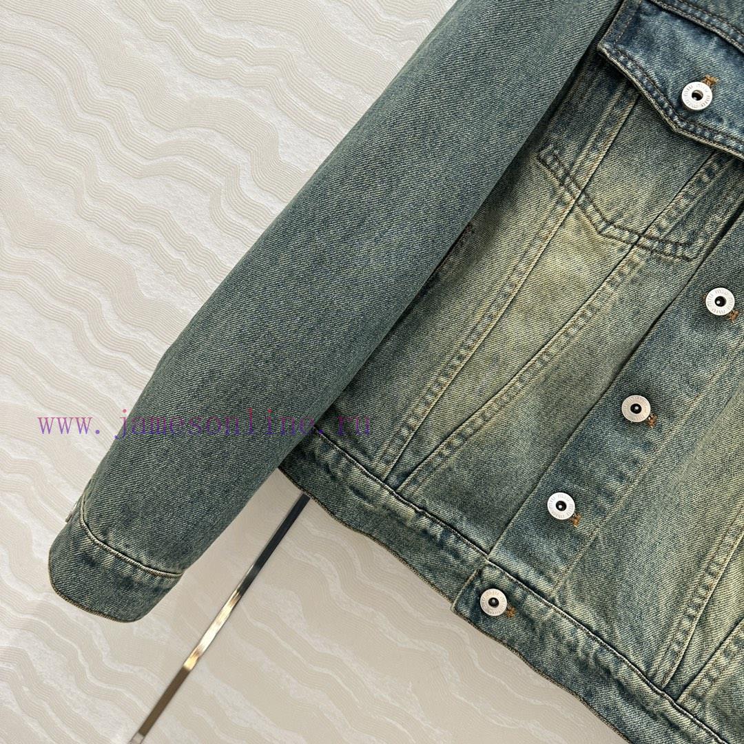 AW75197 Miu Miu Girls' Cowboy Jacket 25s Early Spring New Product Rascal And Handsome Ceiling A 5jl9pms5 - Image 5