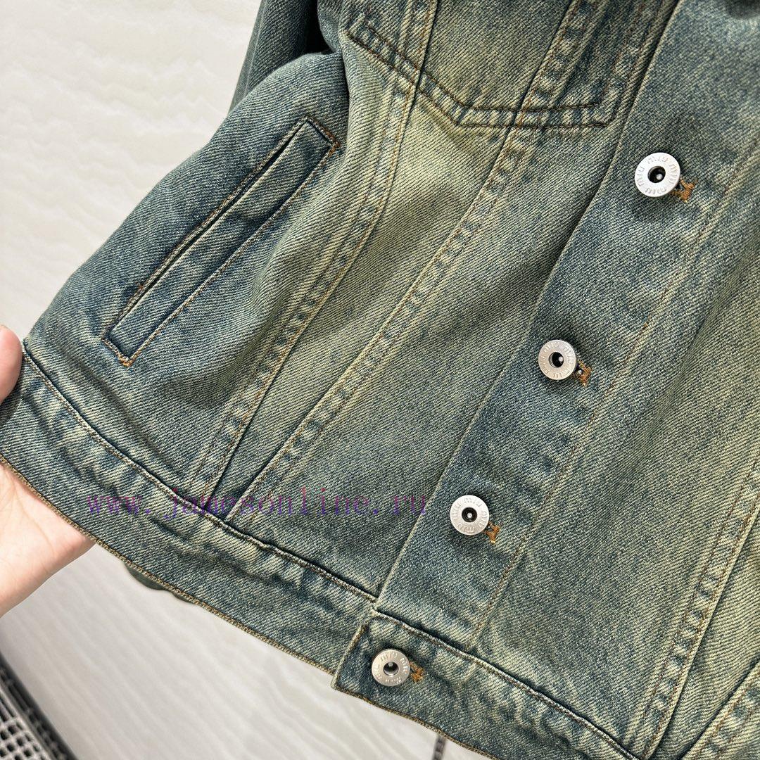 AW75197 Miu Miu Girls' Cowboy Jacket 25s Early Spring New Product Rascal And Handsome Ceiling A 5jl9pms5 - Image 7