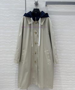 AW73681 Miu Miu Girls' 25 Early Spring Fashion Show New Product Two Sided Wearable Jacket Long 5wh48g3a