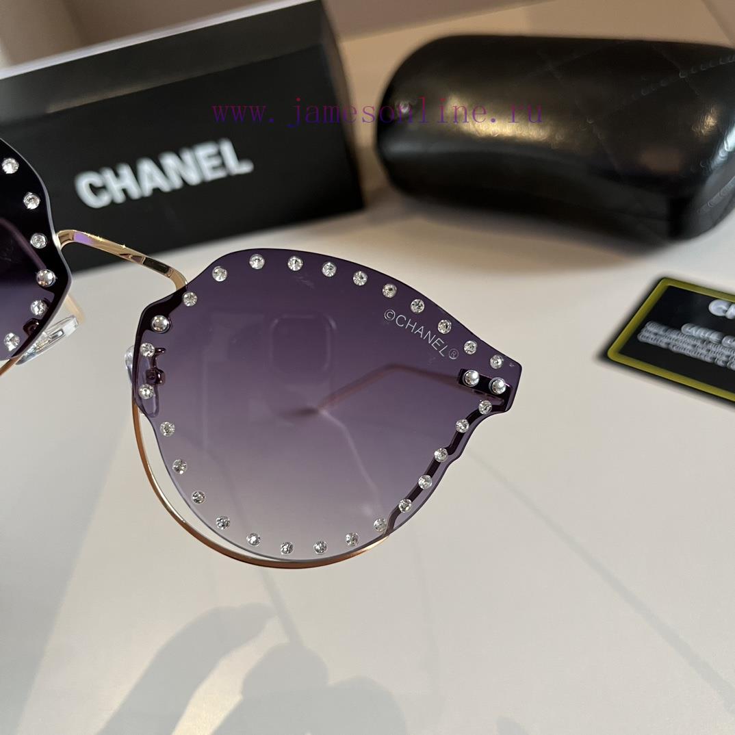 Chanel sunglasses, custom-made with high-end diamond rings, beautiful and truly stunning. Wed8mk3gzl - Image 7