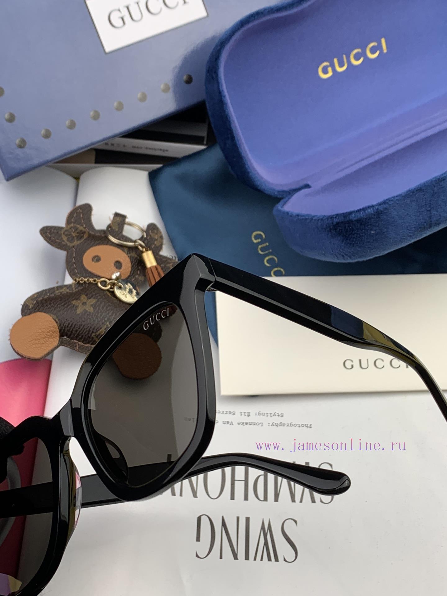 GUCCI2023 Spring New Integrated Mirror Large Frame Sunglasses for Men and WomenExplosive lar6l6o9sbe - Image 6
