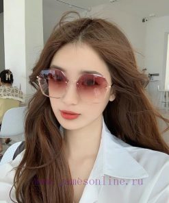 CHANE Chanel Fashion Frameless Sunglasses Lens Top Luxury [Strong] High quality [Victory] [Kgcddjw00