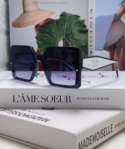 Prada 2024 New Fashionable Simple Round Face Personalized Gradient Sunglasses Square Korean ncj5f8zq