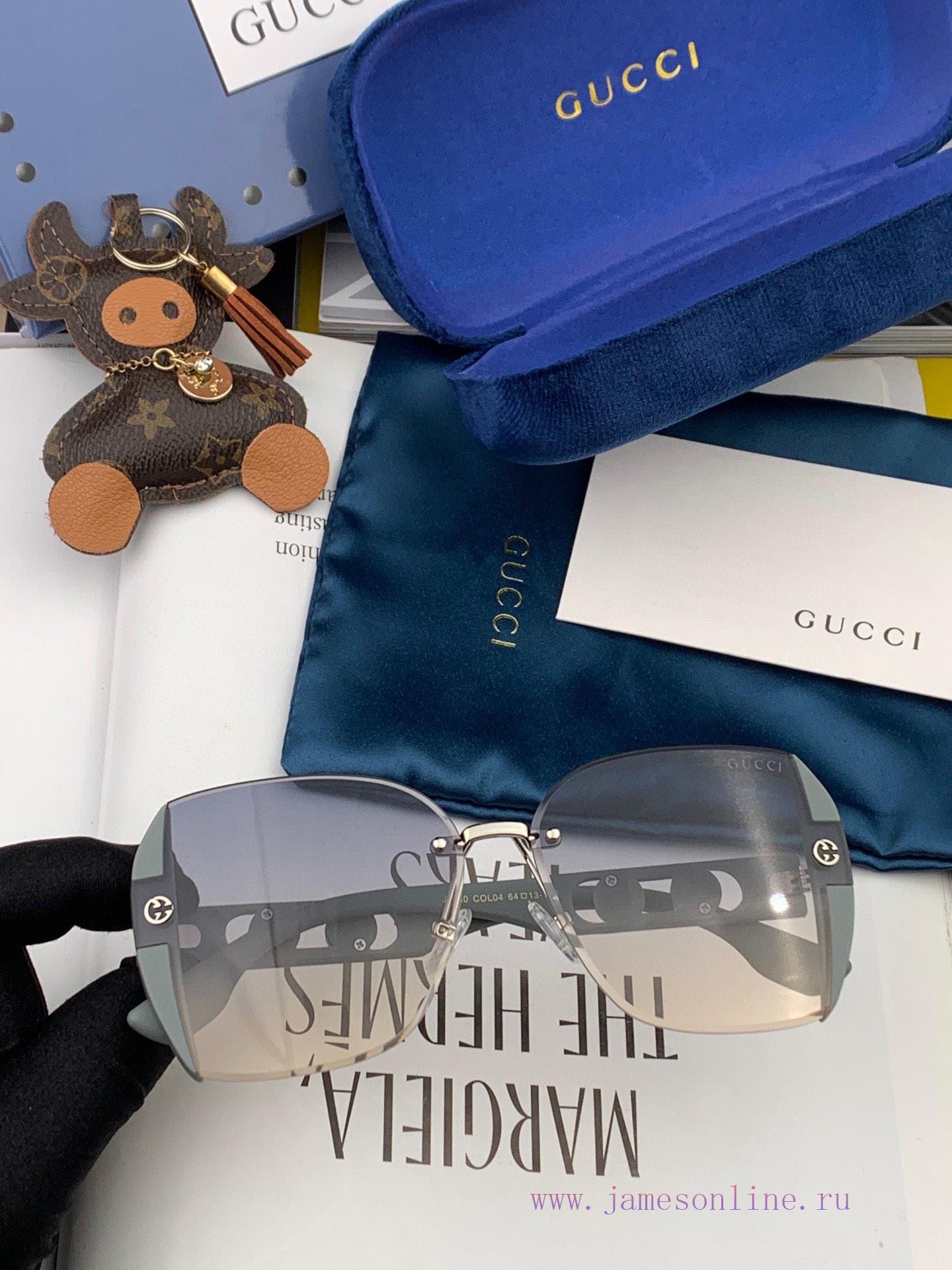 GUCCI2024 Spring New Trendy Popular Fashion Box Sunglasses High Quality Comfortable Wearing oipb3yw8 - Image 8