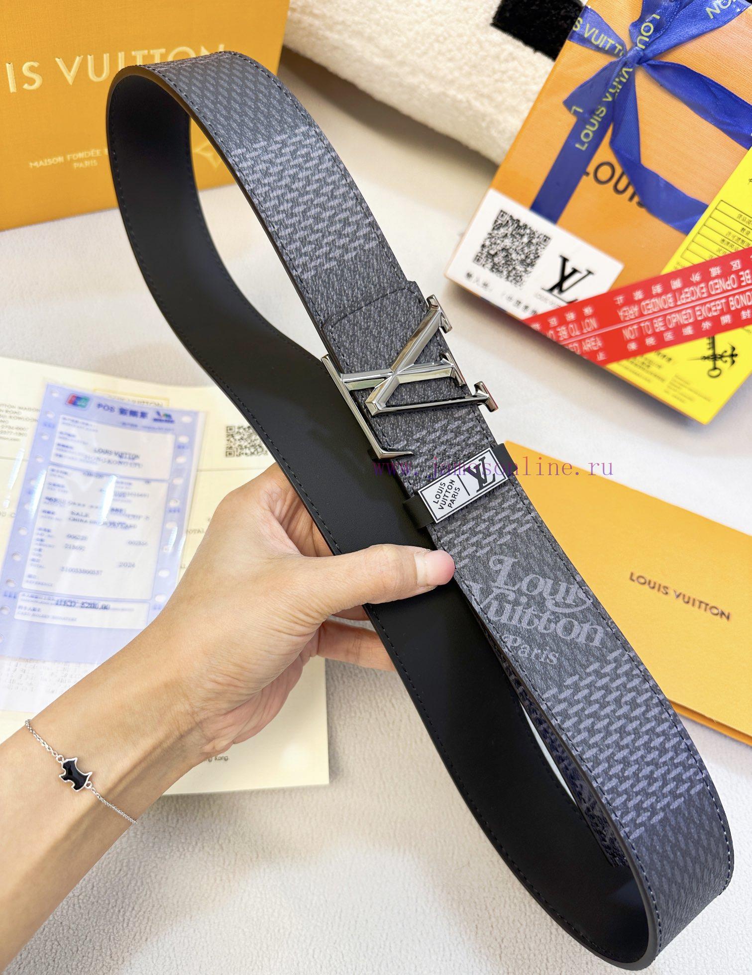 Belt LV Louis ReproductionBelt made of 100% head layer cowhide, ensuring a three-dimensional twh07kjq - Image 8