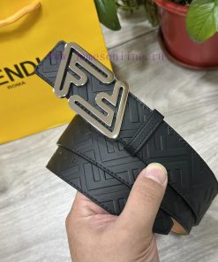 FENDL 38mm wide double-sided original calf leather with a single ruthenium palladium plated 3kdirk2u