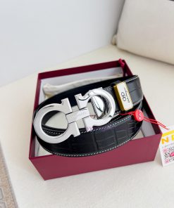 Ferragamo Ferrgamo ️ Belt and beltHanging buckle, classic hanging buckle made of pure copper ejklospt