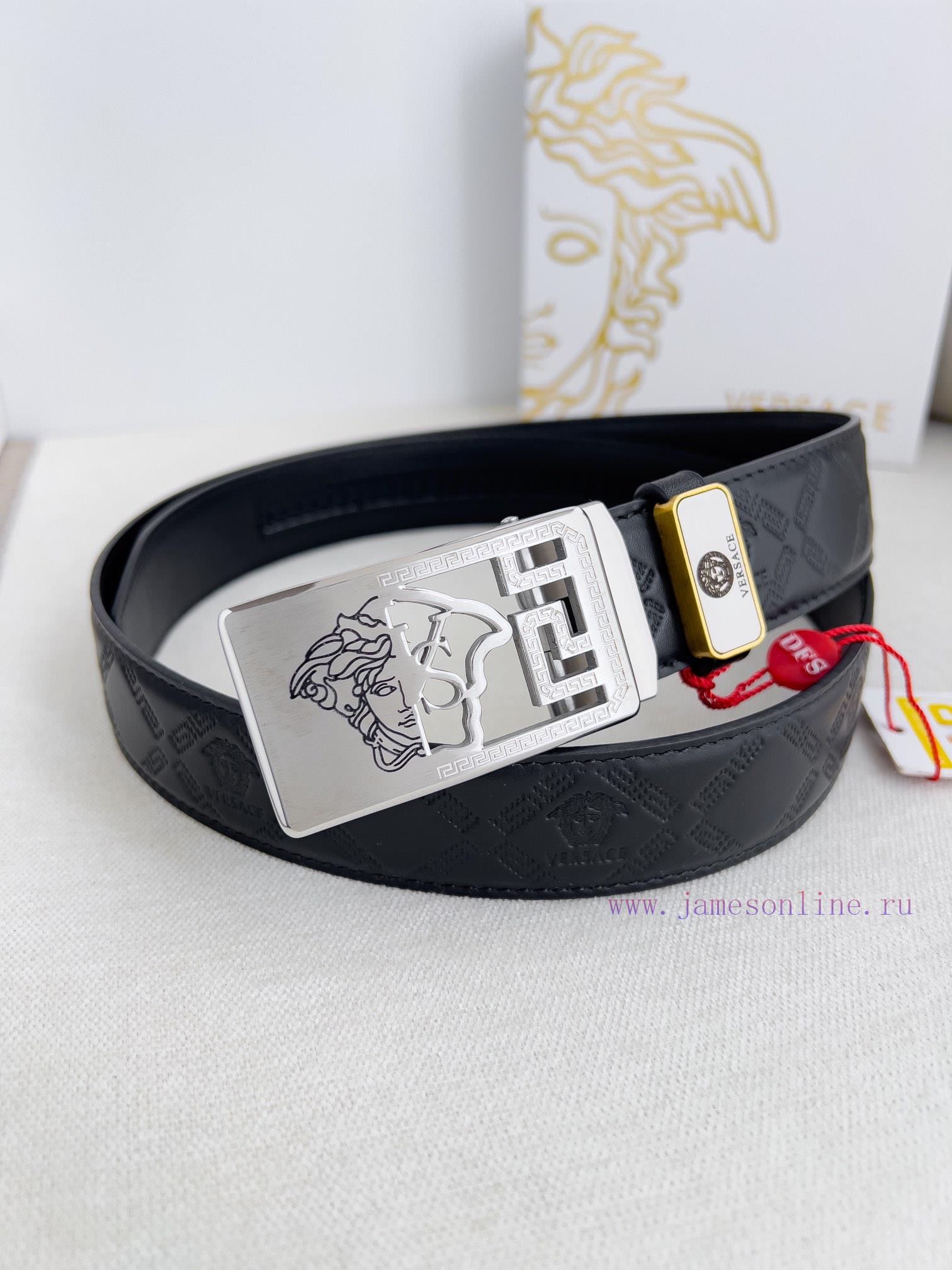 Versace Versace. ️ Belt and belt automatic beltAutomatic belt, classic head buckle made of p ouzskkh8
