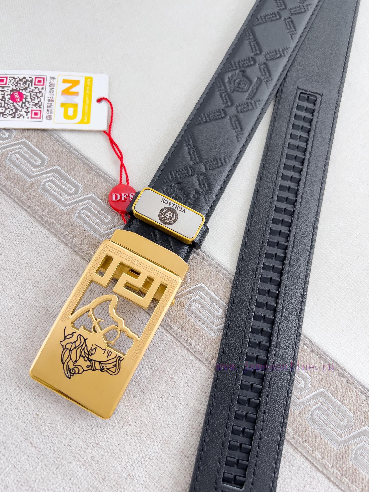 Versace Versace. ️ Belt and belt automatic beltAutomatic belt, classic head buckle made of p ouzskkh8 - Image 2