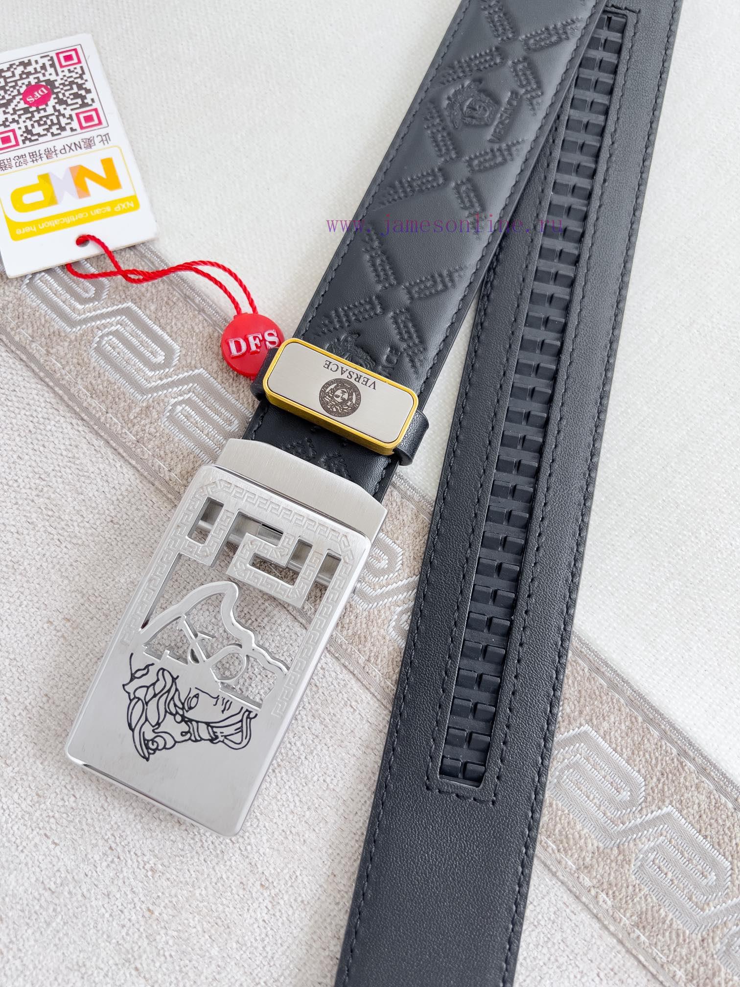 Versace Versace. ️ Belt and belt automatic beltAutomatic belt, classic head buckle made of p ouzskkh8 - Image 3