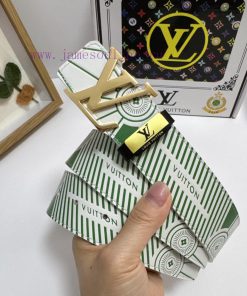 LV... Louis VuittonMaterial: Leather Belt with 100% Head Layer. The leather belt is guarante rn19e3g2