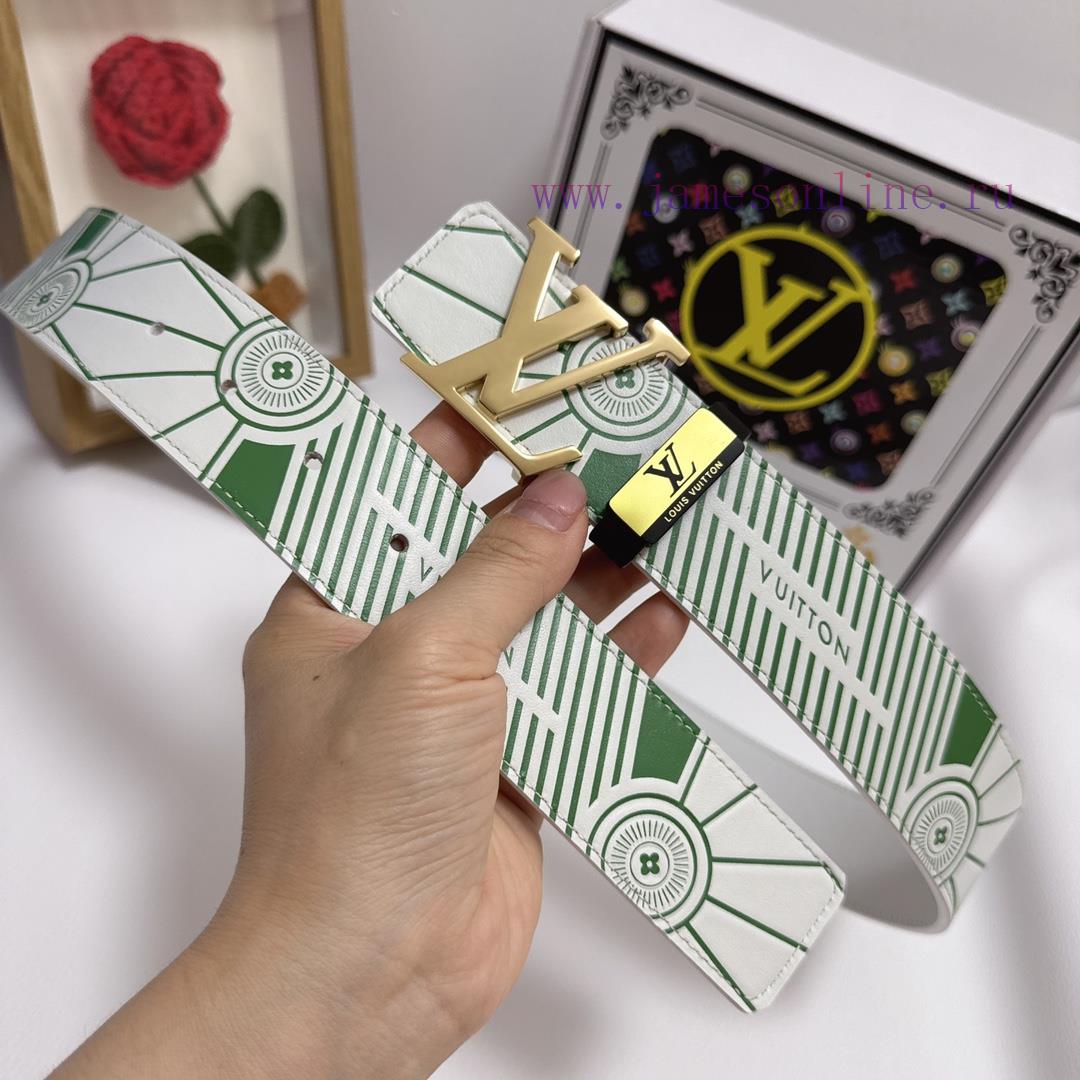 LV... Louis VuittonMaterial: Leather Belt with 100% Head Layer. The leather belt is guarante rn19e3g2 - Image 3