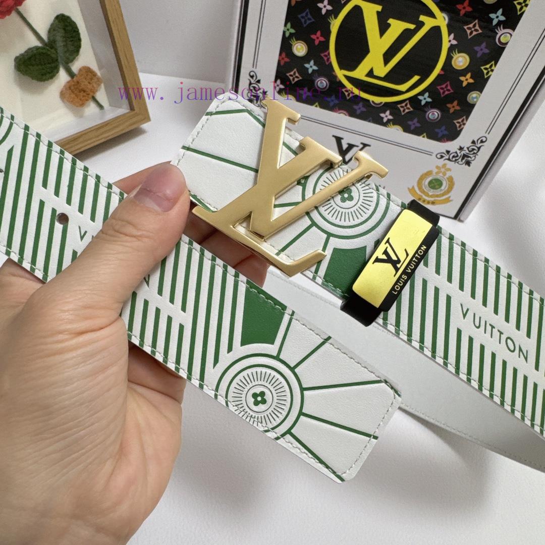 LV... Louis VuittonMaterial: Leather Belt with 100% Head Layer. The leather belt is guarante rn19e3g2 - Image 4