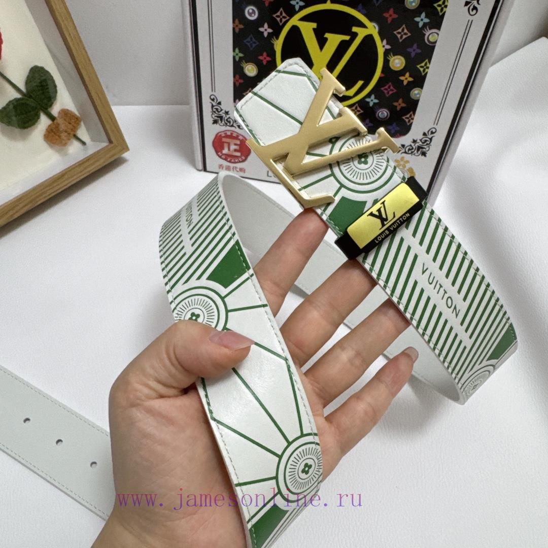 LV... Louis VuittonMaterial: Leather Belt with 100% Head Layer. The leather belt is guarante rn19e3g2 - Image 5